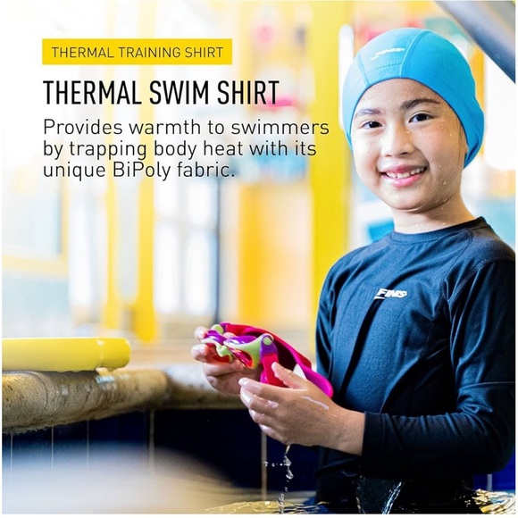 FINIS Thermal Swim Shirt in Black - Picture 12 of 15